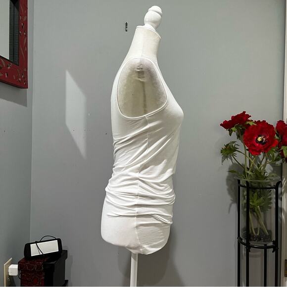 NEW Lysse Spandex Longline Scoop Neck Wide Strap Shape Wear Tank Top White S NWT - Picture 6 of 16